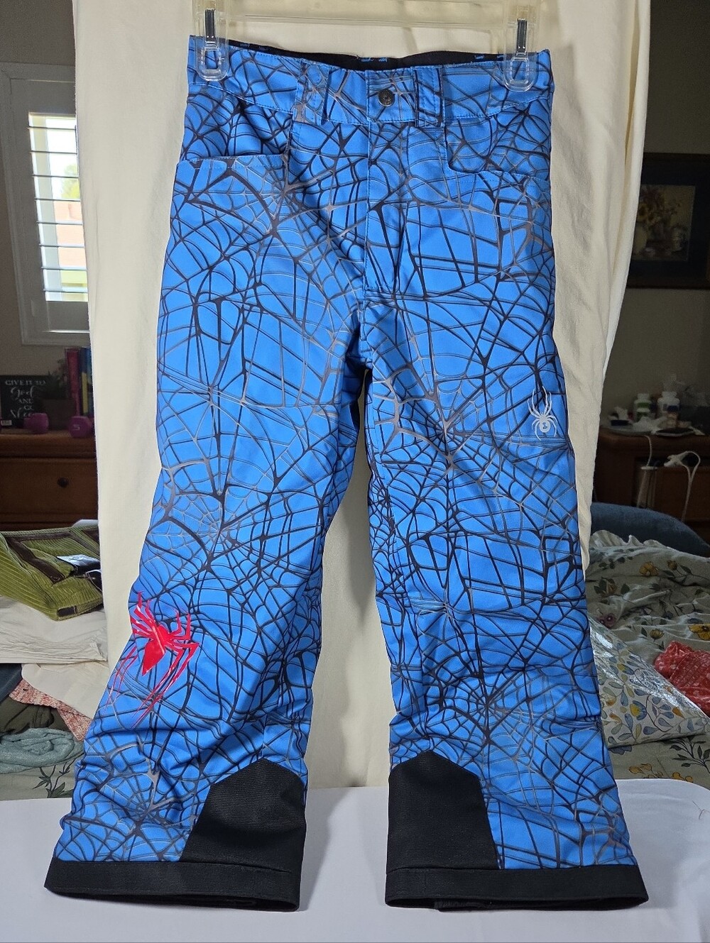 SPYDER Boy's MARVEL HERO Ski Snowboard Pants Size Kid's 8 Blue